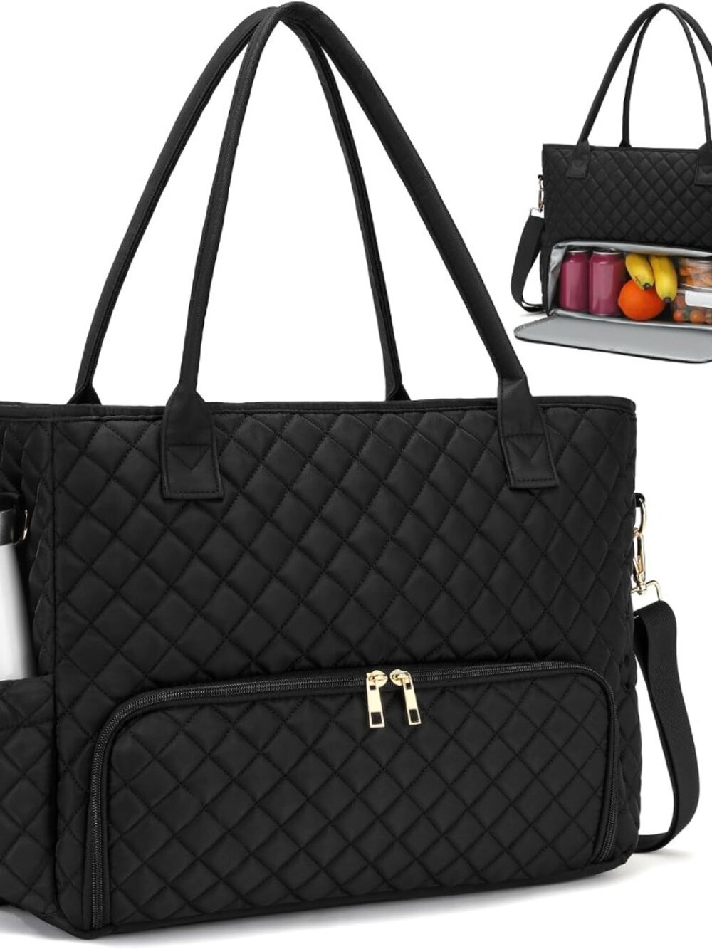 3-in-1 Insulated Lunch & Laptop Work Tote for Women, 15.6-Inch